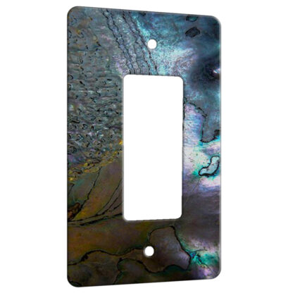 Abalone Metallic Shell - 1 Gang Decora Rocker Wall Plate Cover