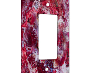 Agate Crazy Lace Red - 1 Gang Decora Rocker Wall Plate Cover