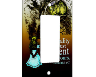 Alice in Wonderland My Reality - 1 Gang Decora Rocker Wall Plate Cover