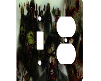 Zombies - AC Outlet Combo Switch Plate 2 Gang Cover