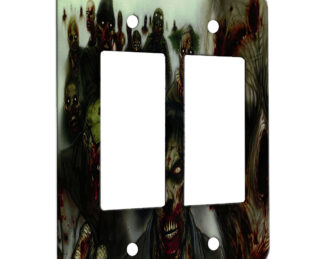 Zombies - 2 Gang Decora Rocker Wall Plate Cover