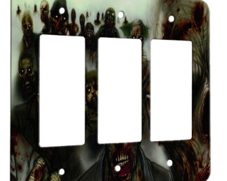 Zombies - 3 Gang Decora Rocker Wall Plate Cover