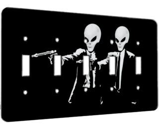 Alien Pulp Fiction Retro - 5 Gang Switch Plate