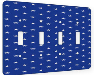 American Flag Stars - 4 Gang Switch Plate