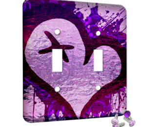 Heart Cross My Heart - 2 Gang Switch Plate