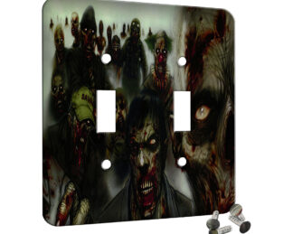 Zombies - 2 Gang Switch Plate