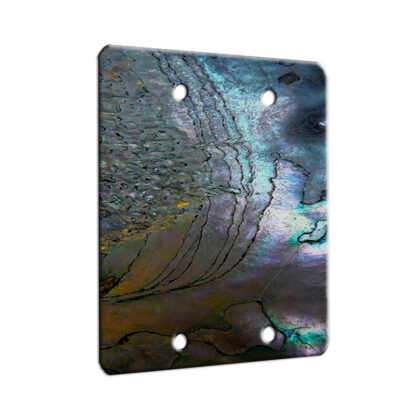 Abalone Metallic Shell - 2 Gang Blank Wall Plate Cover