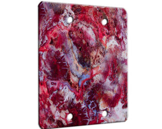 Agate Crazy Lace Red - 2 Gang Blank Wall Plate Cover
