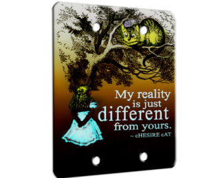 Alice in Wonderland My Reality - 2 Gang Blank Wall Plate Cover
