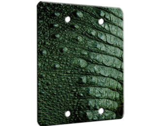 Alligator Tail  - 2 Gang Blank Wall Plate Cover