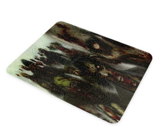 Zombies - Glass Cheese Cutting Board